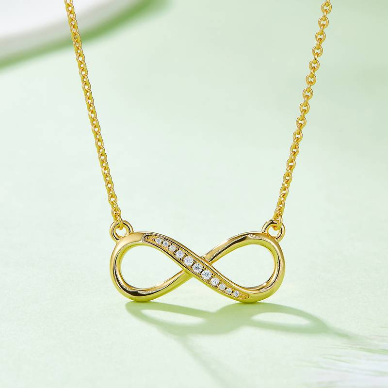 简爱无限的爱PendantS925银Moissanite厘石D级0.1ct